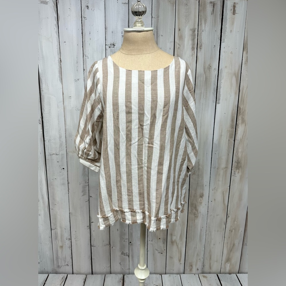 Umgee Top with frayed detail